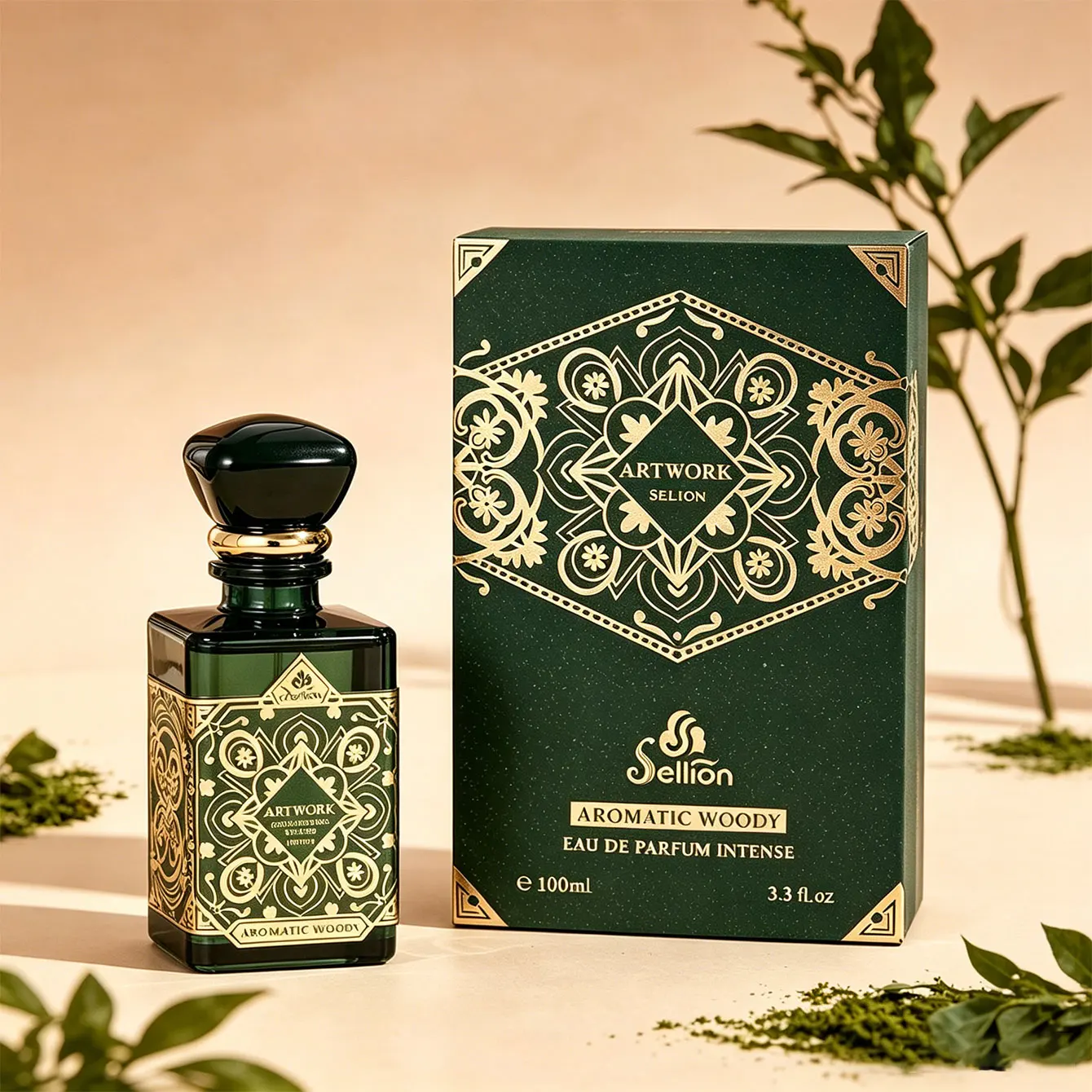 

1PC Aromatic Woody Oud Perfume 100ml - Eau de Parfum Intense for Men & Women, Rich Oud & Earthy Notes, Long Lasting Scent