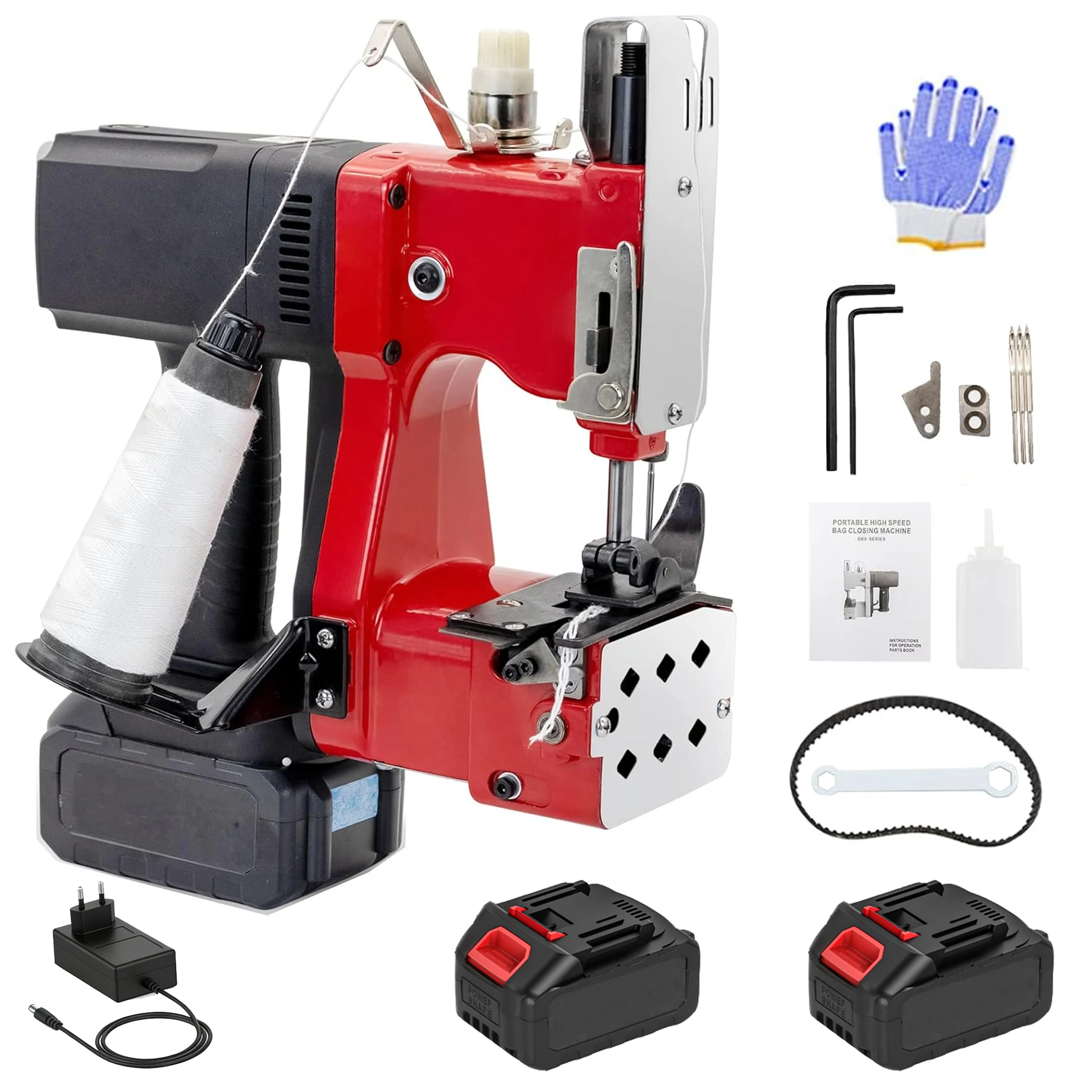 Sigillatrice per sacchetti portatile senza fili, a forma di macchina da cucire, sigillatrice a caldo portatile senza cavo, mini confezionatrice per sacchetti di plastica per uso domestico