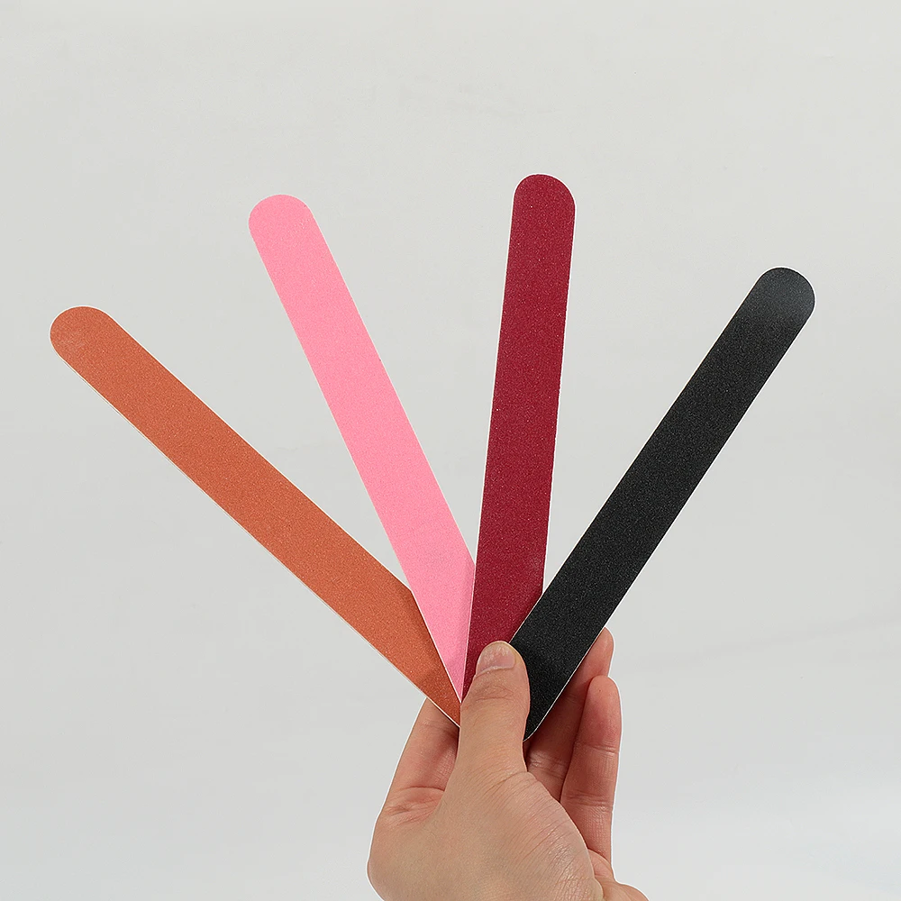 مجموعة مبرد أظافر متعددة الألوان، لوح صنفرة احترافي مزدوج الجوانب للمانيكير والباديكير، أداة تلميع تشكيل الأظافر #3