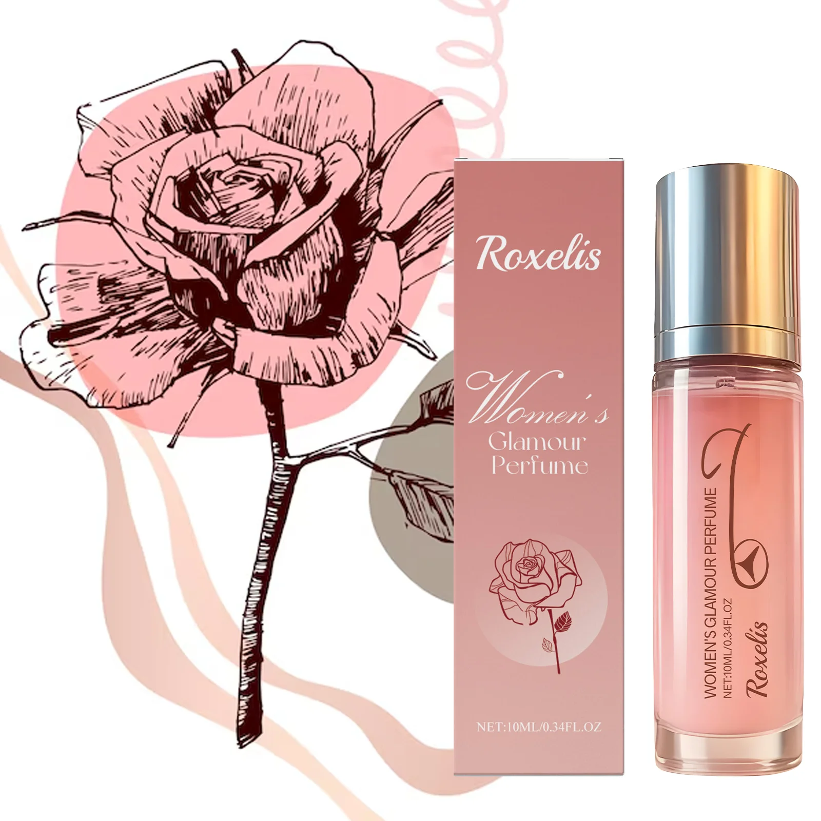 

Roxelis Women's Rose Charm Perfume eau de toilette, Unique Charm, Fresh Fragrance, Fragrance, Suitable for All Occasions