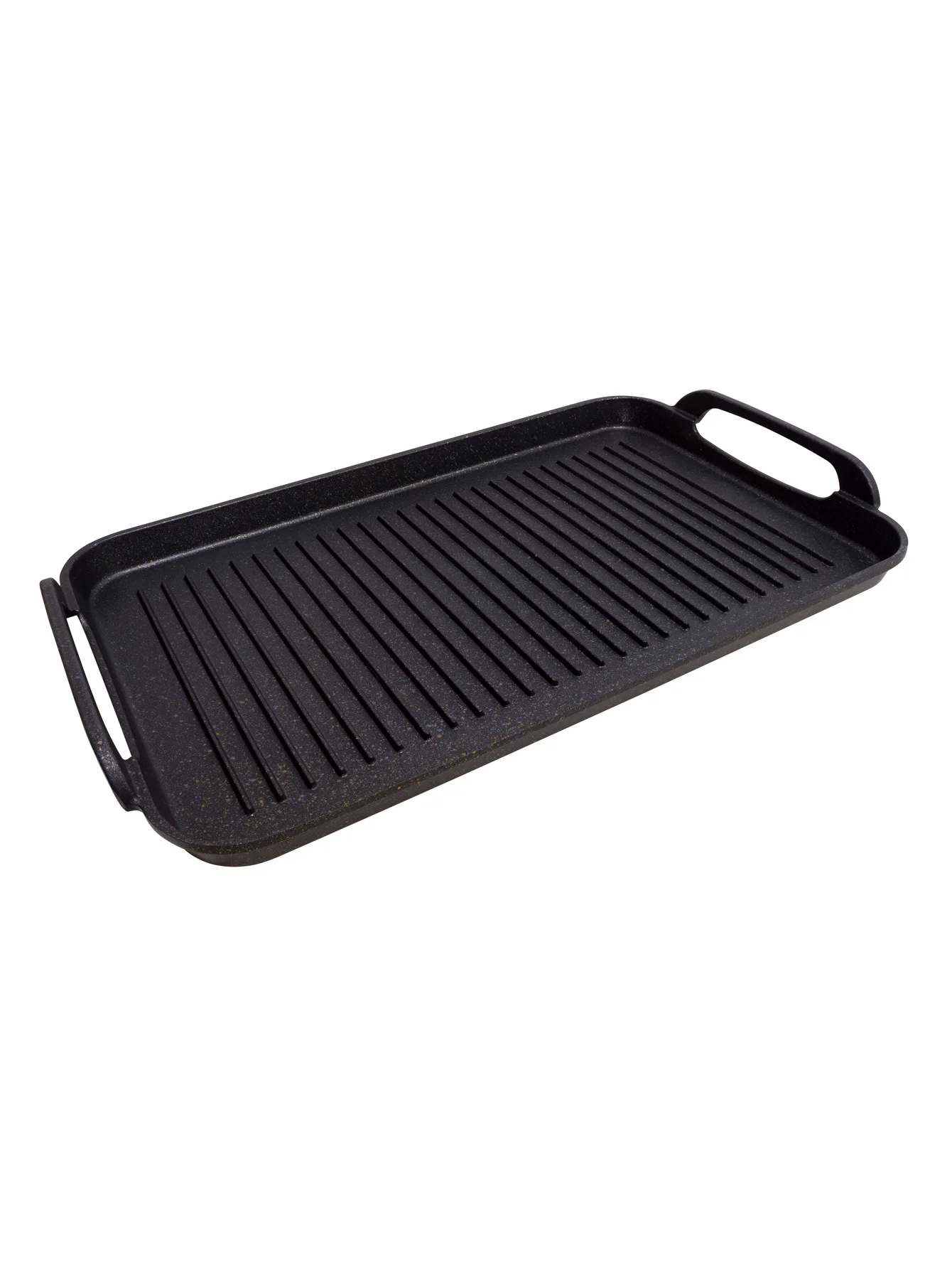 Double grill Iron 48x29 cm, double induction base, ribbed iron, 4 layers of marble coating.