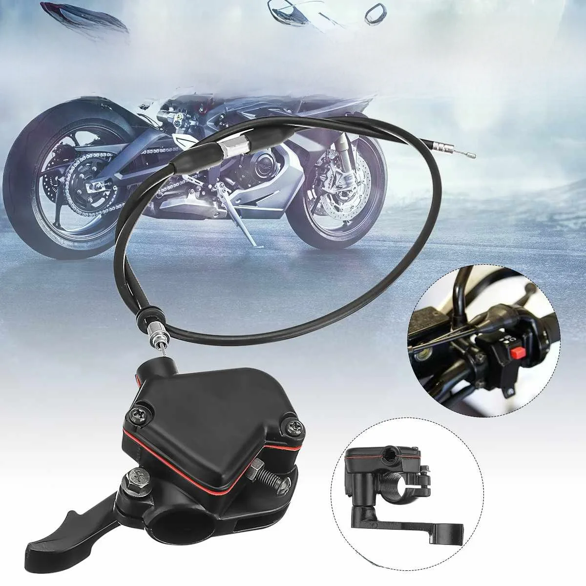 AliExpress For 9cc 50cc 110cc 125cc ATV Quad Bike Thumb Throttle Accelerator & Lever Controller Throttle Wire Cable Assembly