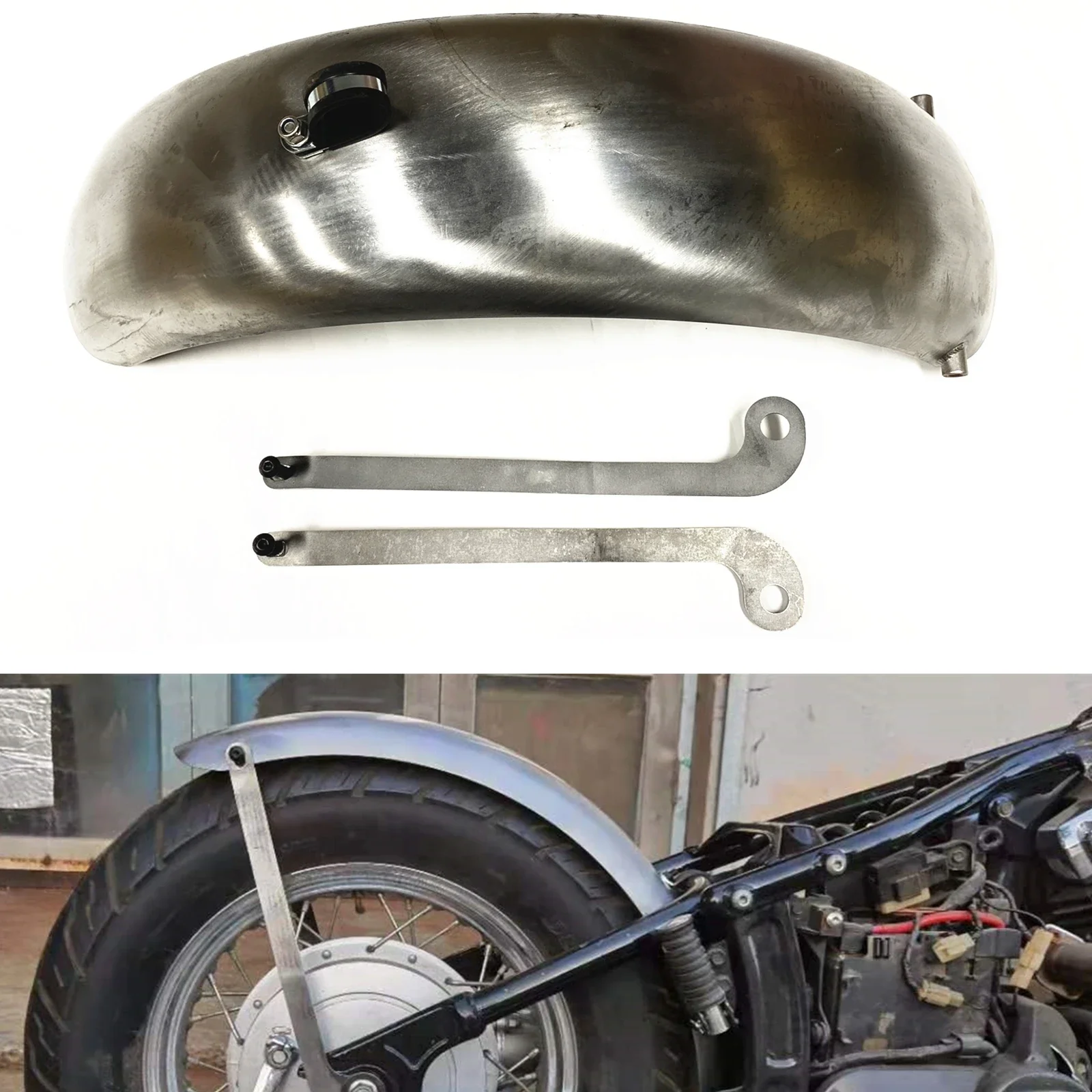 Osłona przeciwbłotnika motocykla osłona przeciwbryzgowa motocykla osłona błotnika do 400 YAMAHA DRAGSTAR 650 — zdjęcie 2