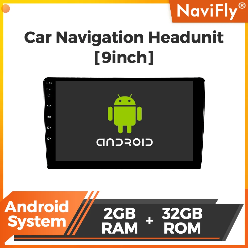 

NAVIFLY Android System 9/10 Inch Universal Car Multimedia Player For Ford Toyota Honda Chevrolet Radio GPS WIFI IPS Touch Screen