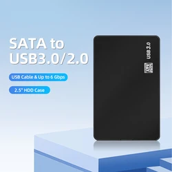 Usb 3.0 a 2.5 Polegada caso de disco rígido sata hdd ssd gabinete 5gbps caixa de disco rígido externo para computador portátil smartphone pc portátil