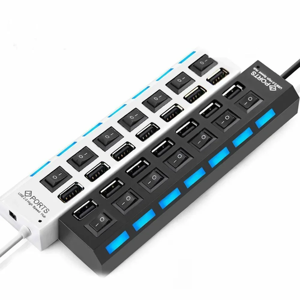Multiuso hub de tira terminal carregador, com 7 / 4 saídas usb, carregamento simultâneo para