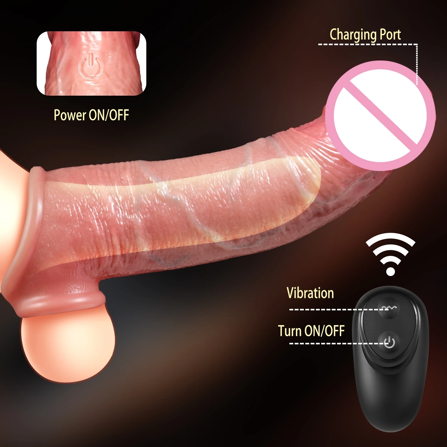 Reusable Penis Sleeves Vibrator Penis Cover Ring Silicone Dildo Extender Delay Phallus Ejaculation Cock Sex Product Men Male