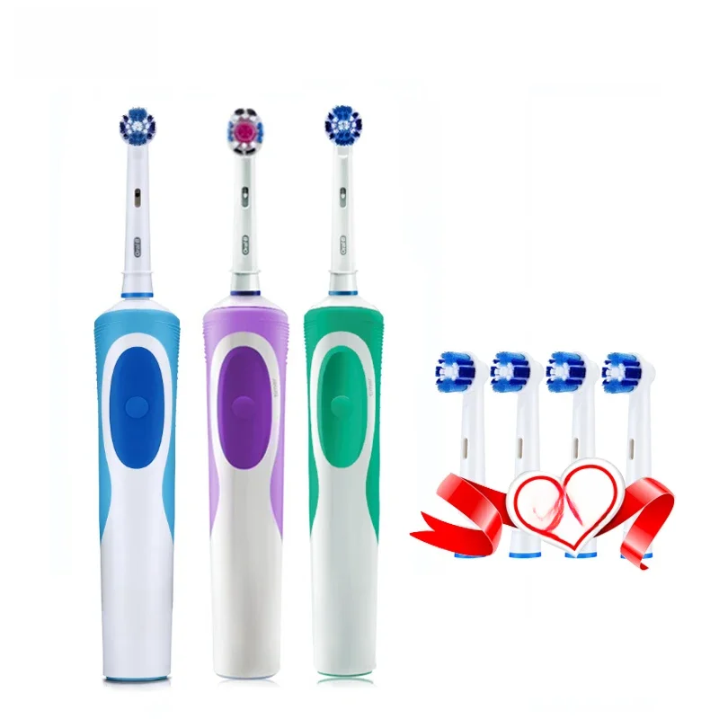 Oral b vitalidade escova de dentes elétrica precisão limpa 2 minutos temporizador recarregável