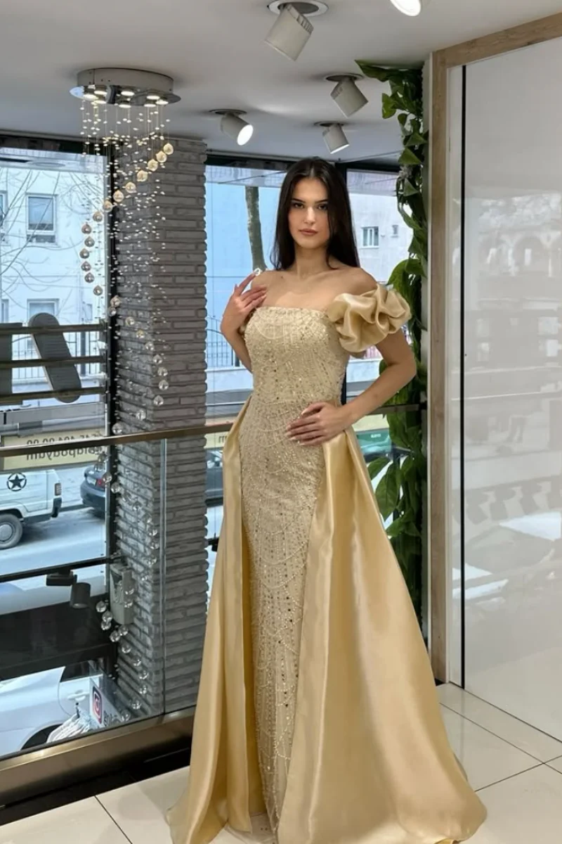 Jessica Red Luxury Evening Dresses Glitter Beads and Sequins Prom Dresses Self-cultivation  Formal Occasions Party Dresses