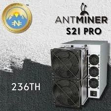 

A Buy 2 Get 1 Free BITMAIN ANTMINER S21 Pro 234Th Air-Cooling Ultra-efficient Bitcoin Miner for Large-Scale BTC Mining Farms