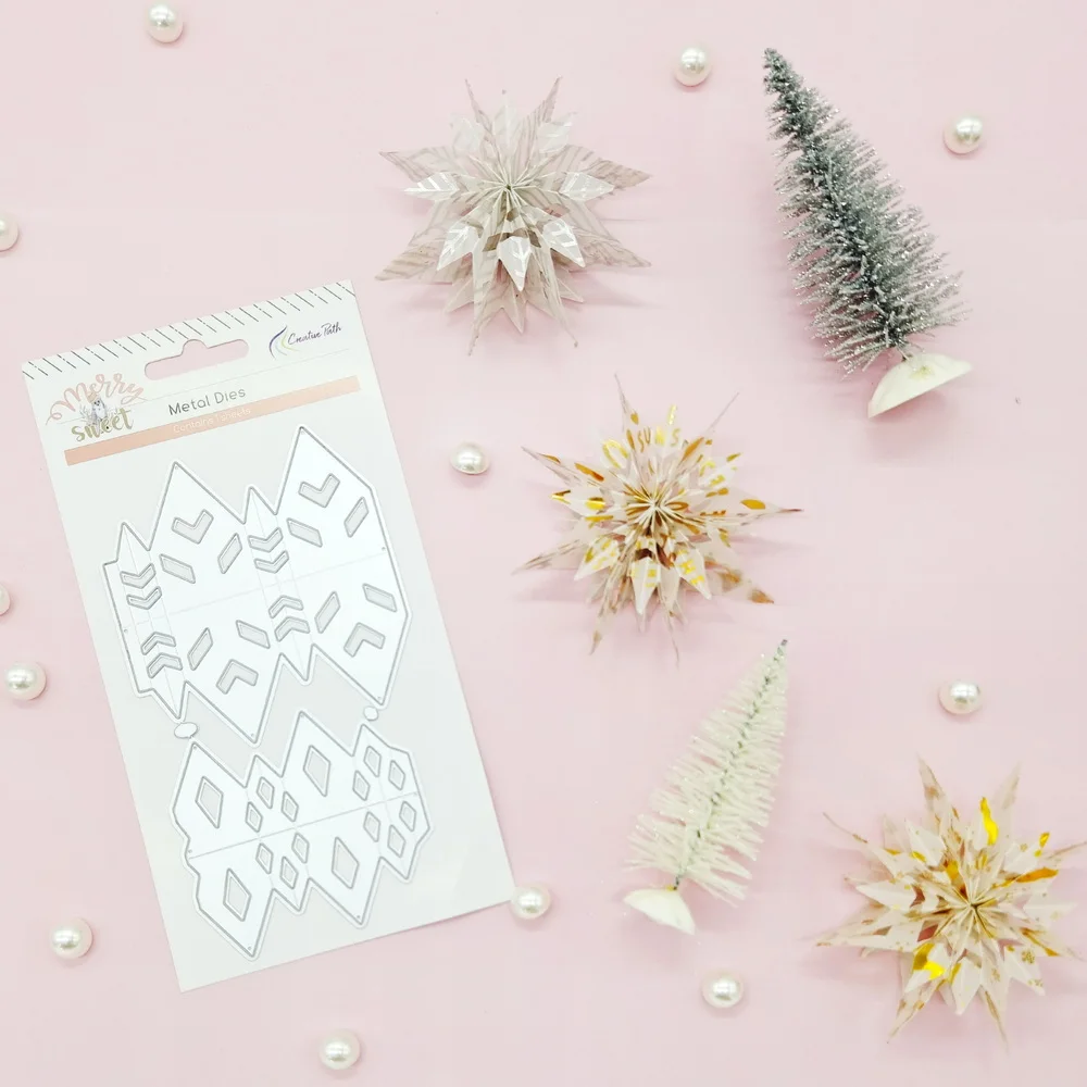 

Creative Path Cutting Metal Dies Scrapbooking Supplies Crafts Materials New 2025 Christmas Decoration Set Punching Stencils