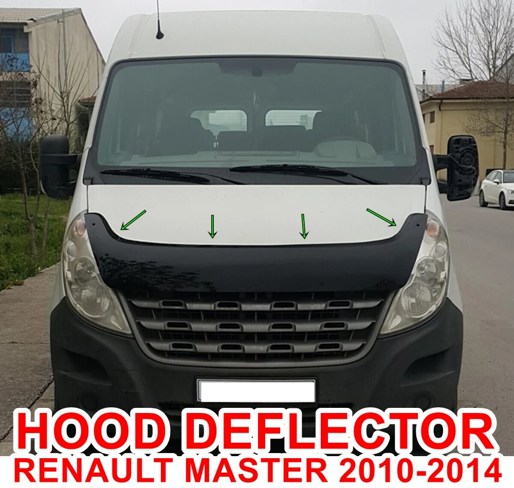 For Renault Master 2010 2011 2012 2013 2014 Front Bug Shield Hood Deflector Guard Bonnet Protector Auto Accessory Car-Styling