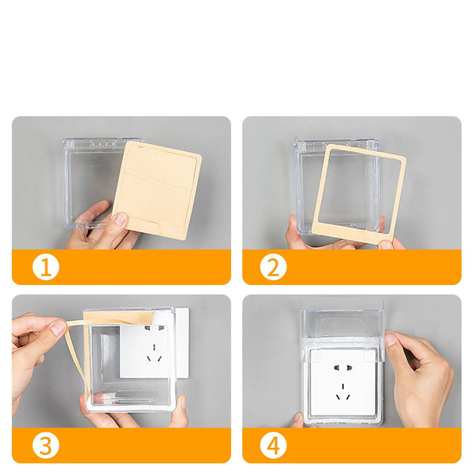Outdoor Receptacle Protector Easy to Install Waterproof Switch Plug Outlet Cover for Hotel Indoor Living Room Office Toilet