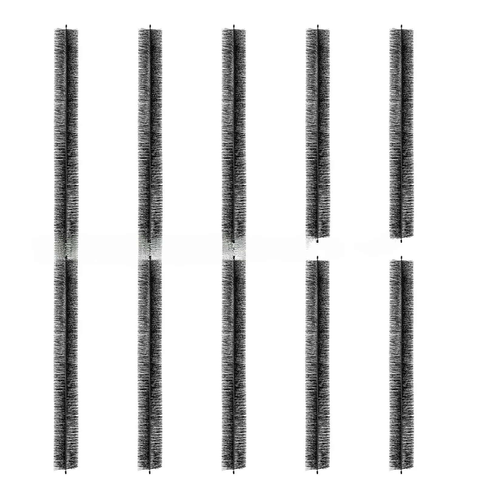 SucceBuy Gootborstel 30 Ft Totale lengte 4,33 inch diameter Gootreinigingsgereedschap Ground-Level Gootborstel Bladbeschermer voor dakgoten - afbeelding 2