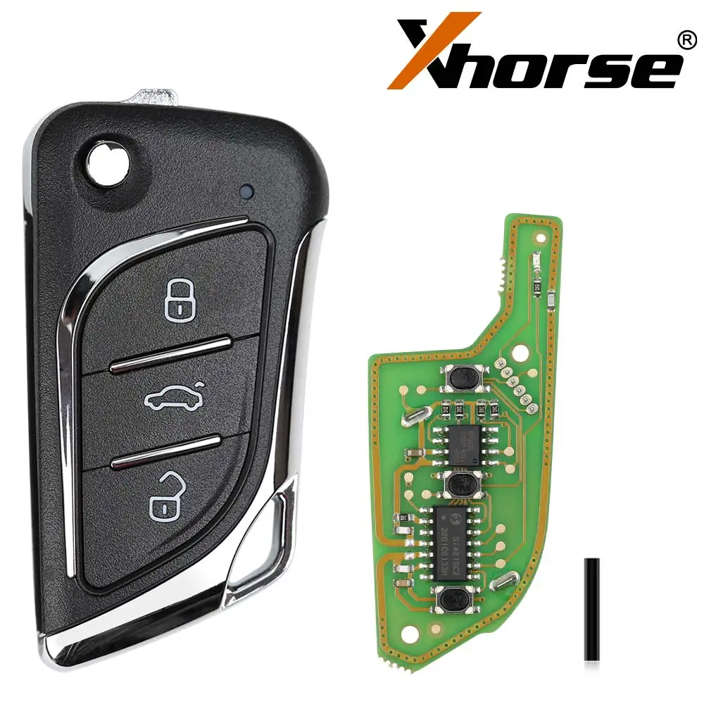 3/5/10pcs Xhorse XKLKS0EN LEI.KSS Style UNIVERSAL Wired Remote KEY for DI2,VVDI Key Tool VVDI2(Englishi Version)