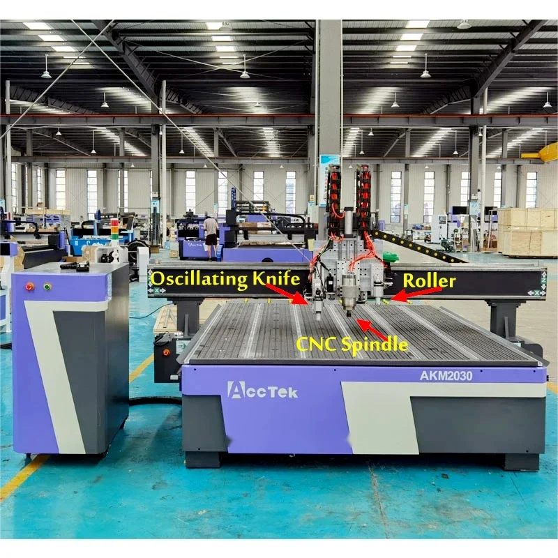 1515 Automatic PVC Foam Fabric Leather Paper Cutting Multilayer Vibrating Oscillating Knife CNC Fabric Cutting Machine 2030 1325