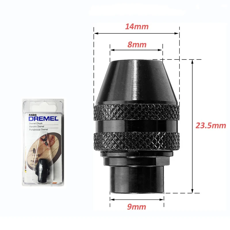 Imagem -06 - Dremel Keyless Quick Grip Chuck Toos Rotativos Elétricos Ferramenta Dremel Acessórios 4486 3000 4000 8220 8100