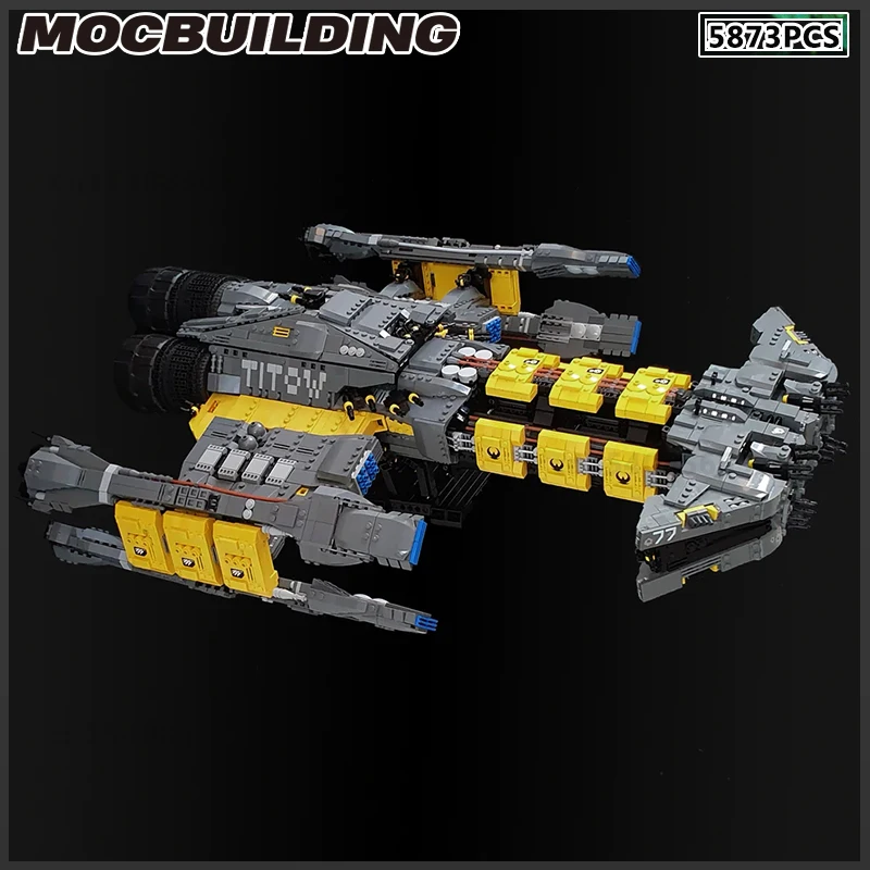 Battlecruiser MOC 빌딩 블록 영화 구축함 프리게이트 DIY 브릭 모델, 스타파이터 조립 키트 장난감, 생일 컬렉션 선물