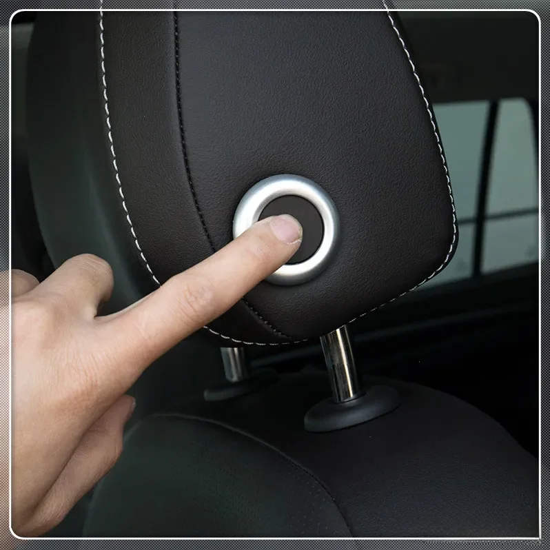 Dla VW Volkswagen Passat B8 2015-2022 srebrne wnętrze zagłówek pokrywa przycisku przełącznika tapicerka akcesoria samochodowe do stylizacji — zdjęcie 2
