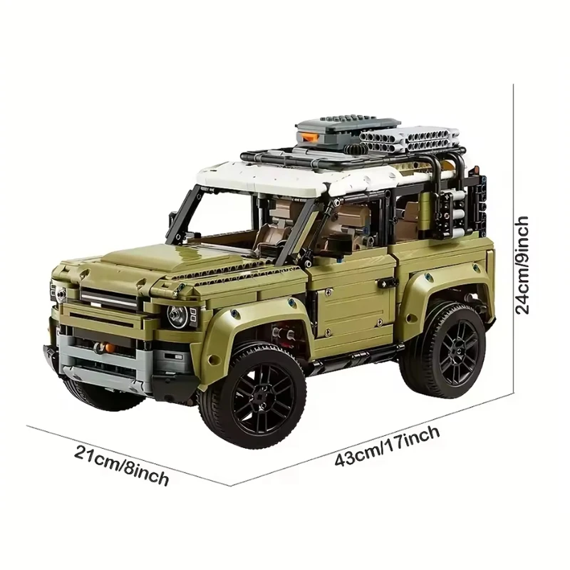 مكعبات بناء سيارات للطرق الوعرة للبالغين والأطفال ، طراز مركبة ، ألعاب بناء من الطوب ، هدية عيد الميلاد ، ، من من من من من من من من ؟