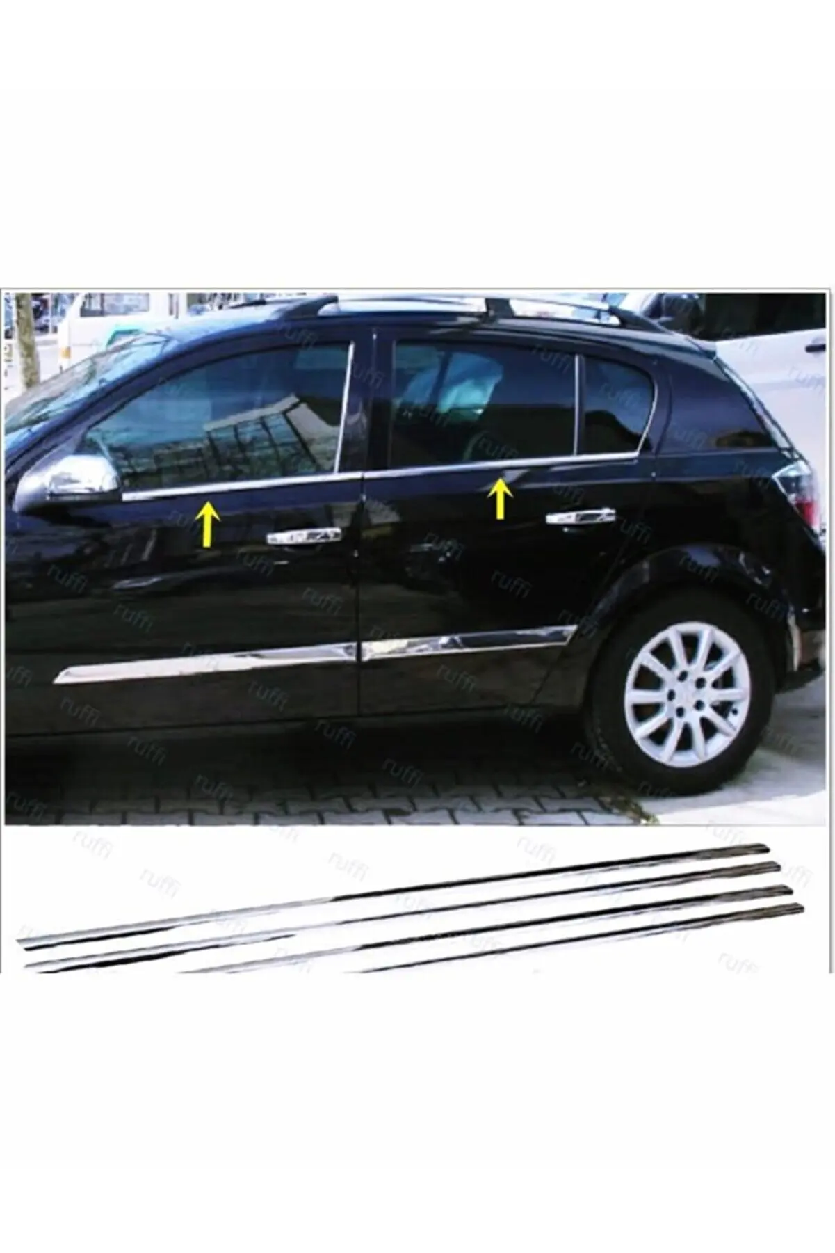 

For Opel Astra H Chrome Window Trim 4 Pcs. 2004-2010 Stainless Steel--Accessory Modify Tuninng Stylish Side Skirts Attachment