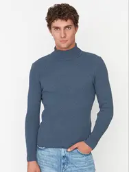 Men's Slim Fit Turtleneck Corduroy Knitted Sweater Soft Wool Warm Autumn Winter Stylish Casual Men's Tops In Different Colors,