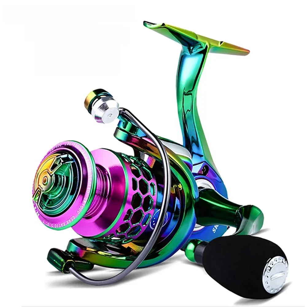 14 + 1Bb moulinets de pêche moulinet de filature en eau salée rapport de vitesse 5.0:1 bobine en métal Ultra lisse moulinet de pêche traînée maximale 25Kg SK1000-6000