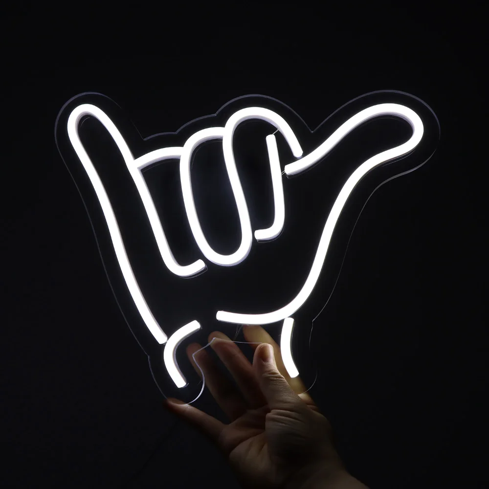 hand gesture led neon sign,animal led neon sign for children room,led neon sign,flex neon