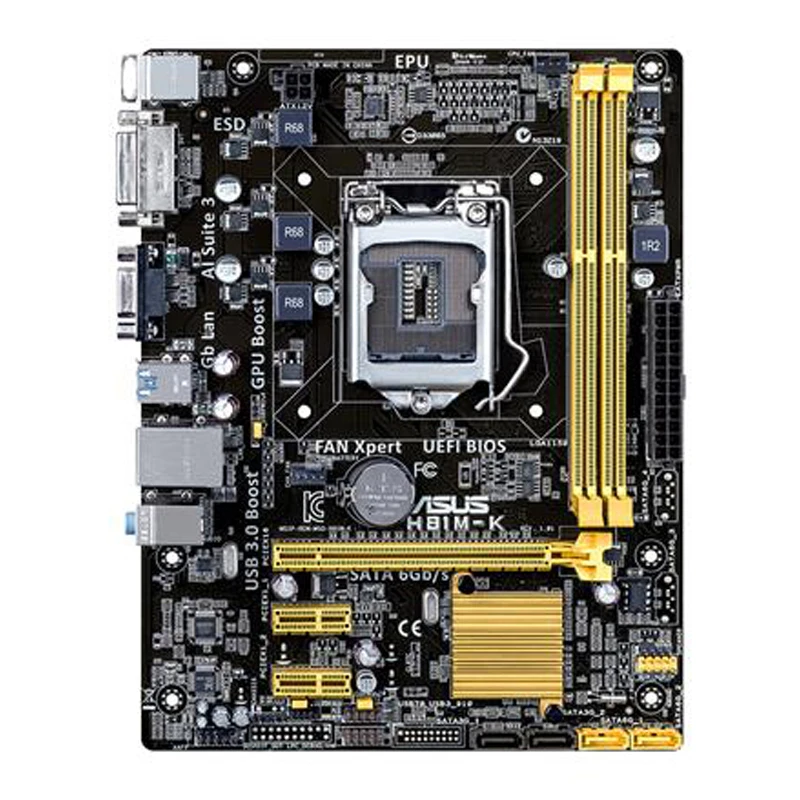 placa mae do desktop soquete h81 lga 1150 i3 i5 i7 ddr3 16g micro atx placa mae original 01