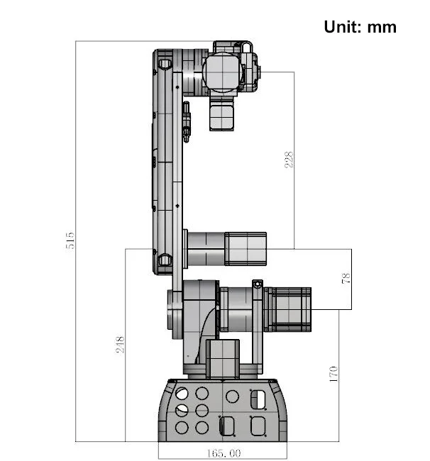 AR3 6DOF Industrial Robotic Arm Mechanical Arm with 1.9kg/4.15lbs Load Capacity + Control Box