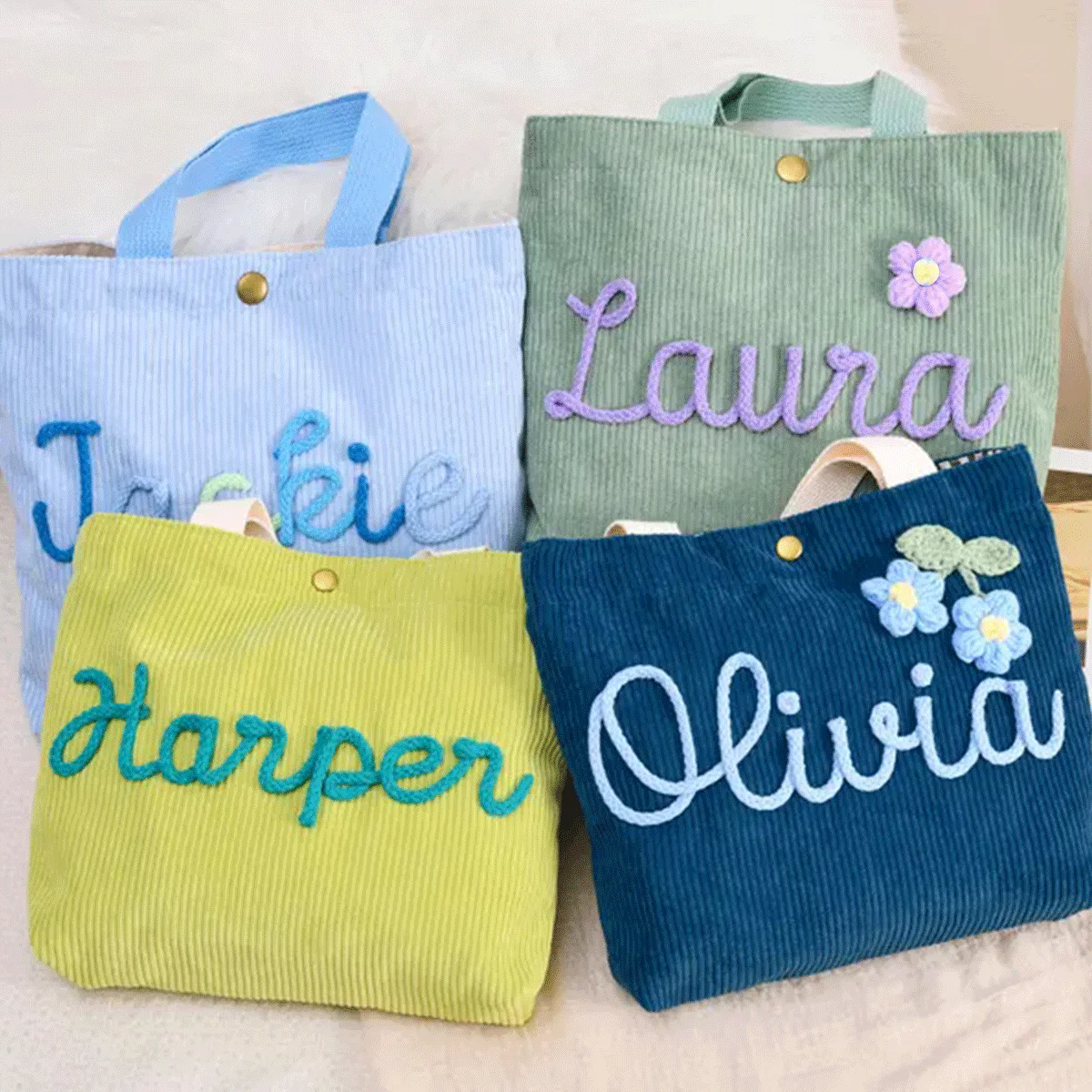 Personalized Name Handbag, Custom Tote Bag Gift