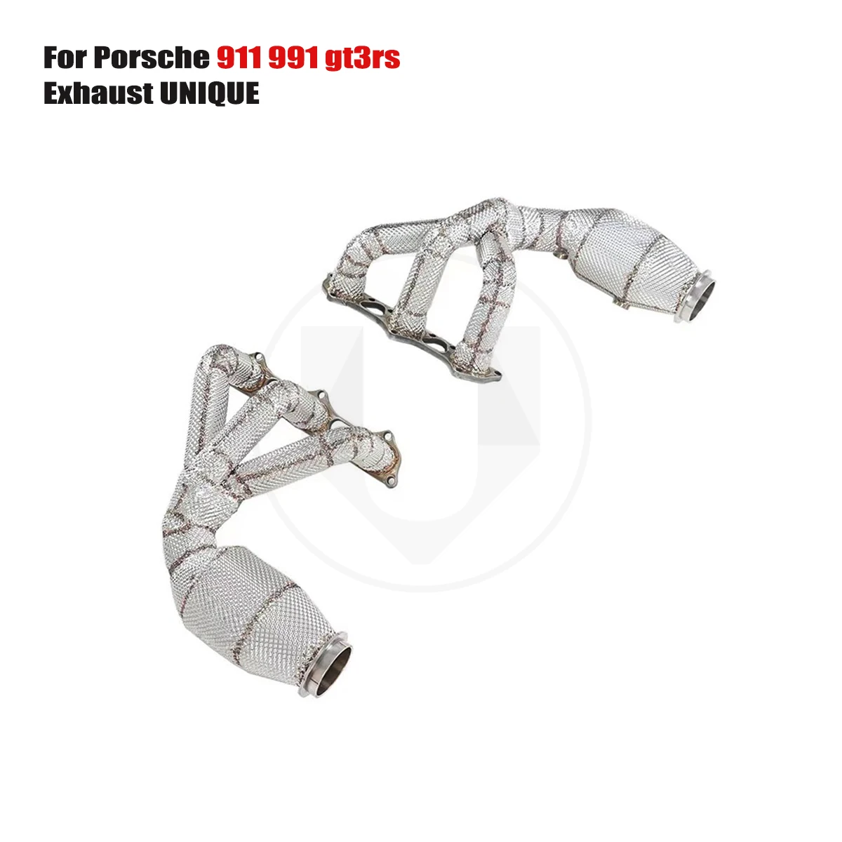 

UNIQUE manifold downpipe For 2016-2018 Porsche 911 991.2 GT3 3.8T 4.0L Equal Length SS304 exhaust manifold With insulator