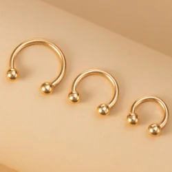 3pcs/set Nose Ring Stainless Steel Fashion Punk Perfect Piercing Septum Ring For Women Men Body Jewelry Gift