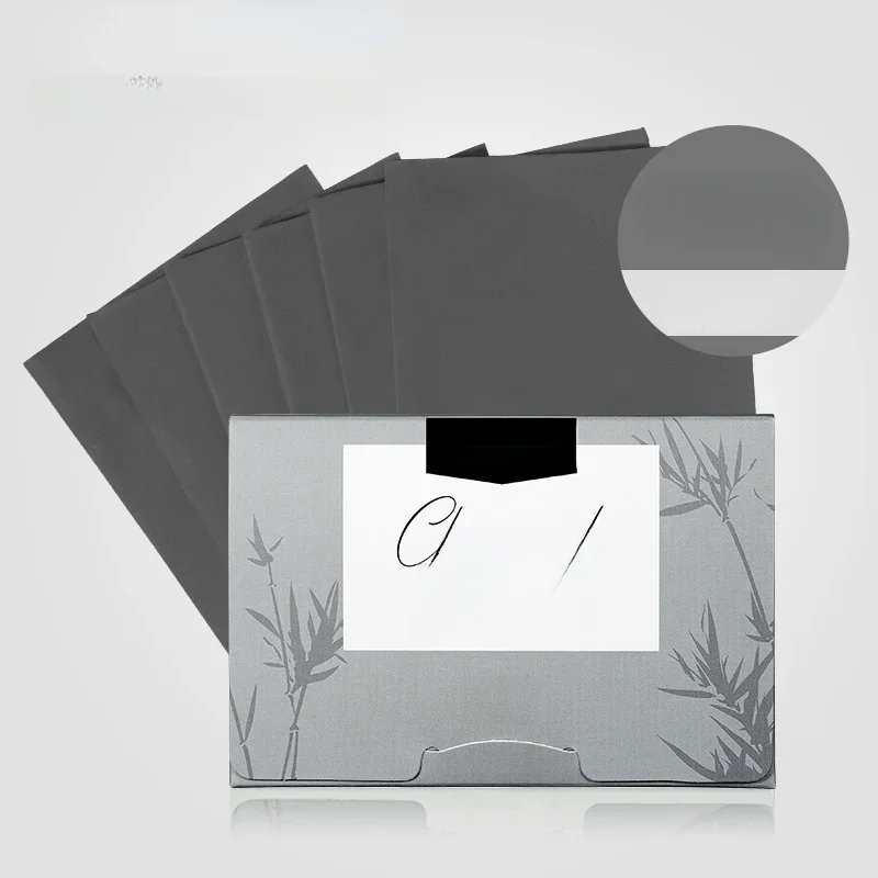 100 pièces nettoyant pour le visage contrôle de l'huile feuilles absorbantes papier buvard portable lingettes pour le visage tissu buvard outils de beauté charbon de bois