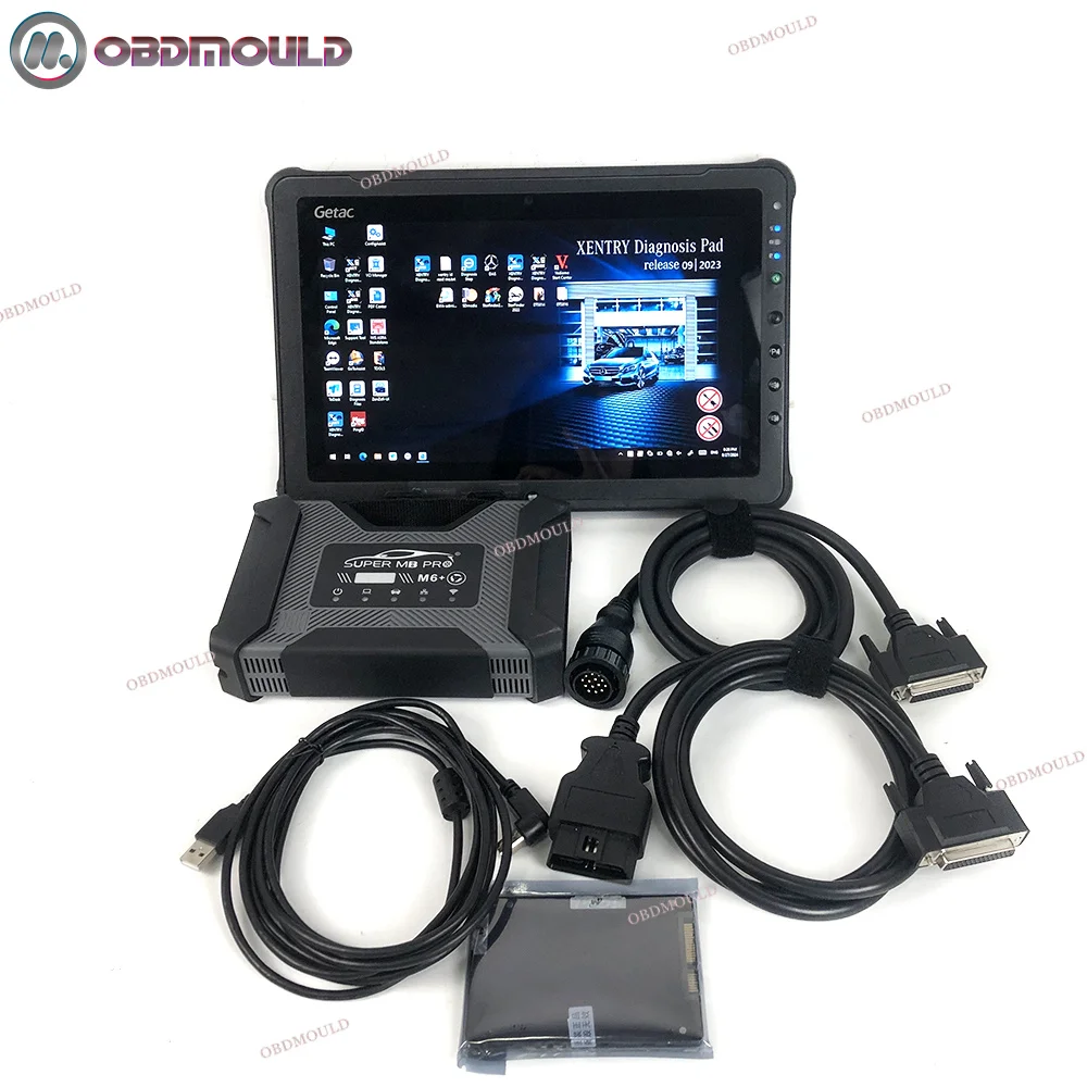 F110 tablet Super MB pro M6 C6 DAS EPC HHTwin WIS VEDIAMO DTS-Monaco VeDoc+For BENZ M6 PRO multiplexer car truck diagnostic tool