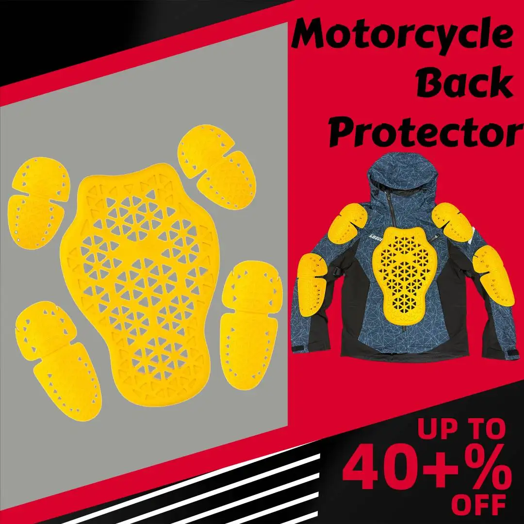 

CE Level2 Certification Protective Gear Set For Motorcycle Jacket Back Protector Thicken Elasticity Rider Armor Chest Spine Pads