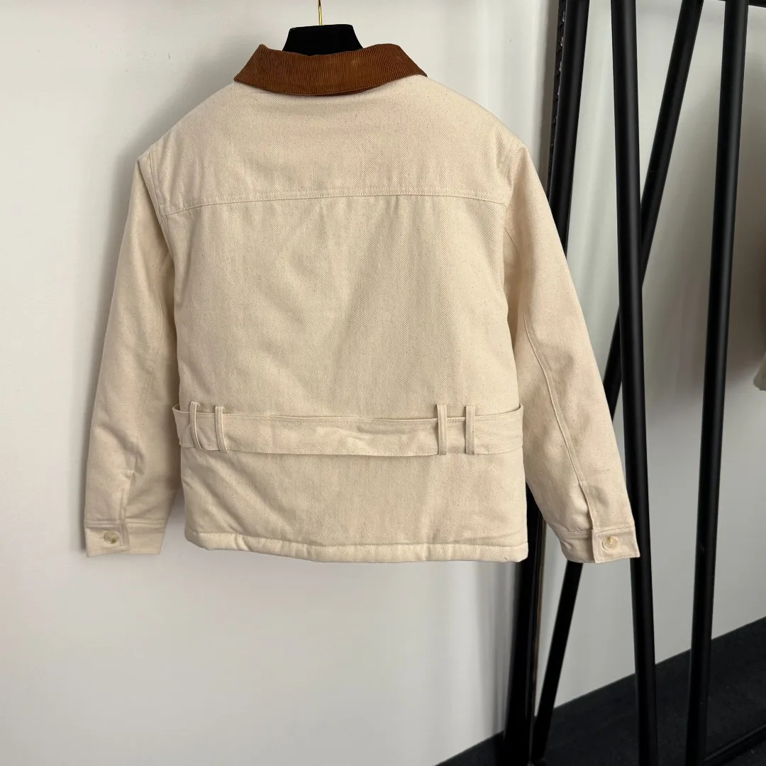 2025 New Solid American Style Vintage Hooded Cotton-Padded Jacket Short Couple Coats ZXM01