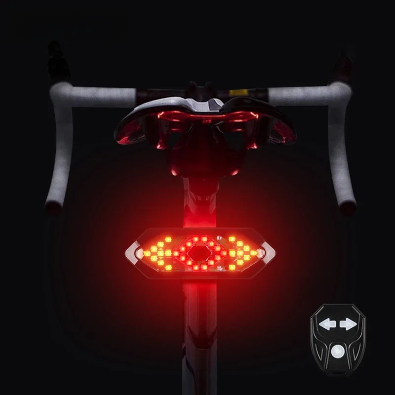 AliExpress cycle zone Bicycle Turn Signal Rear Light Remote Bike Lights USB Rechargeable LED Bicycle Lamp Bike Wireless