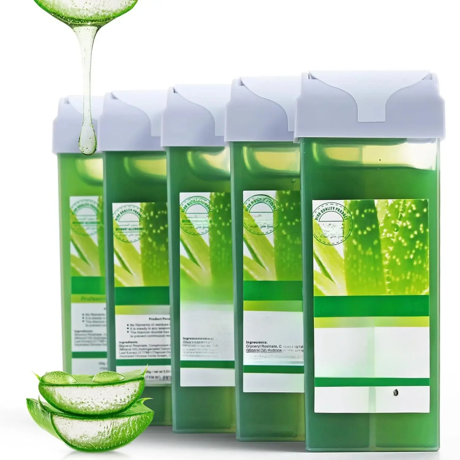 Rouleau sur recharge de cire rouleau de cire indolore pour épilation cire épilatoire cartouche chauffante pour cire d'aloe Bikini épilation du
