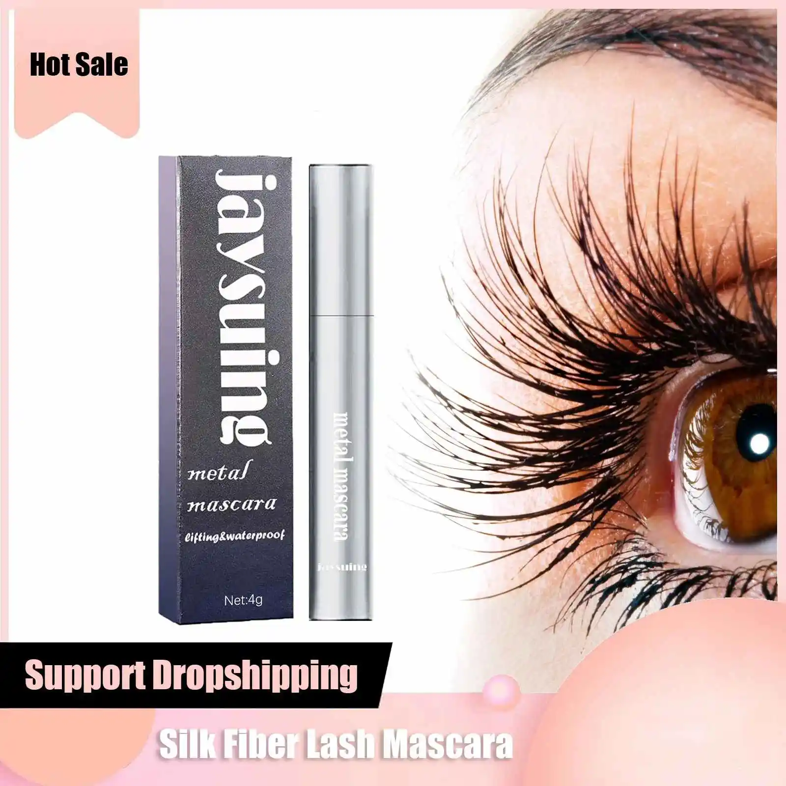 

Silk Fiber Lash Mascara Eyelash Lengthening Thick Curling Waterproof Long Lasting Non Smudge Mascara Eyelash Extension Cosmetics