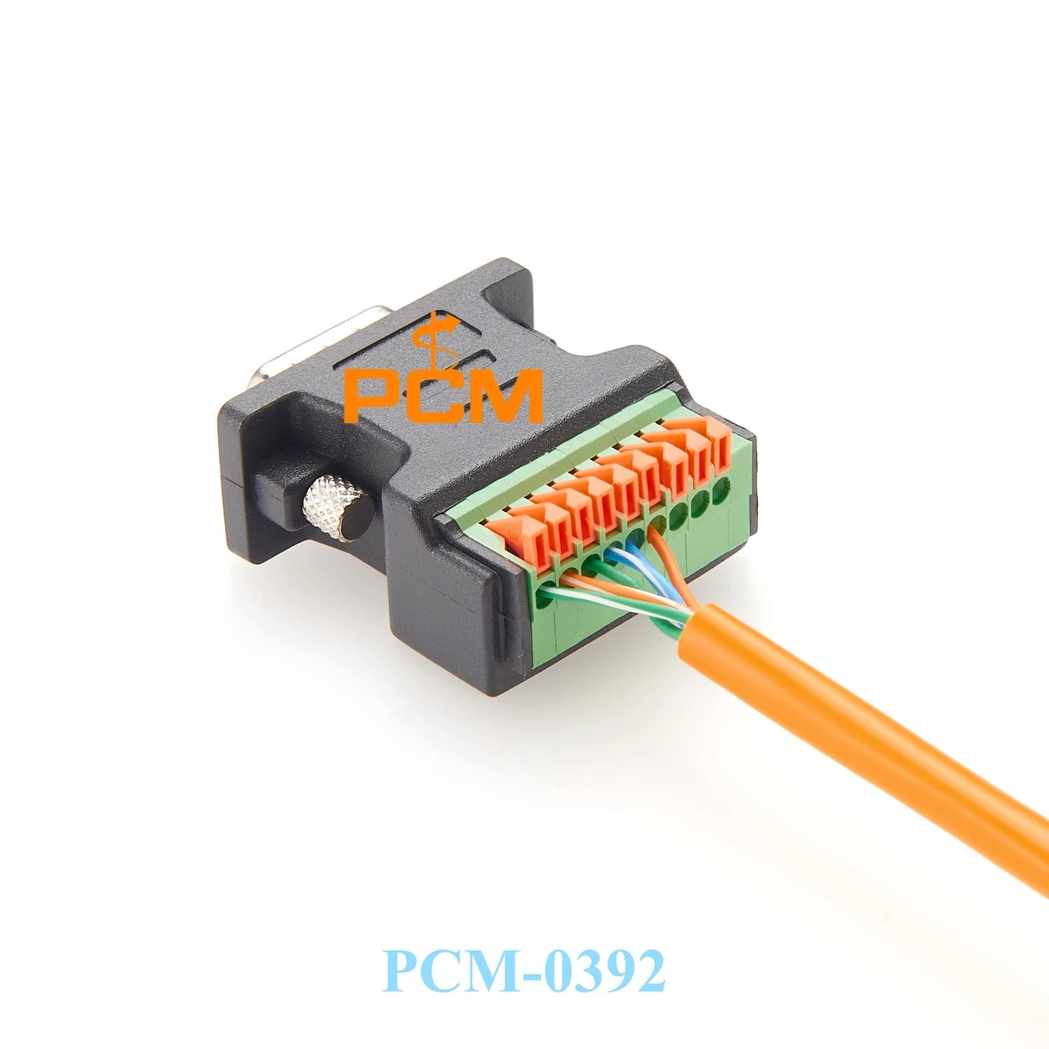 DB9 Female Solderless Breakout Connector D-Sub 9Pin to Spring Crimp Wiring Press Terminal Block DB9 Quick Connect Adaptor