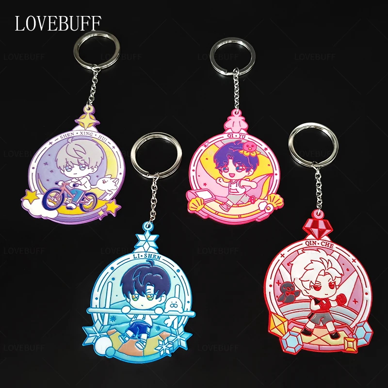 LOVEBUFF love and Deepspace Workout Rafayel Zayne Xavier Sylus Medal Badge Pendant Bag Charm Keychain