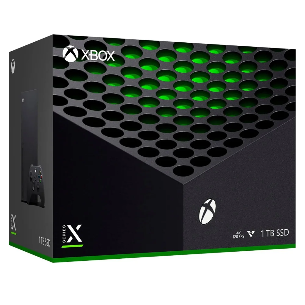 وحدة تحكم Microsoft Xbox Series X 1 تيرابايت Ssd 4K 120 هرتز قرص أسود