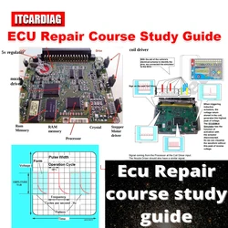 Curso de reparación ECU, guía de estudio, enseñanza básica, PDF, EPROM, prueba Progranmming, SMD, simulador Central Digital, aprendizaje de diagnóstico de coche