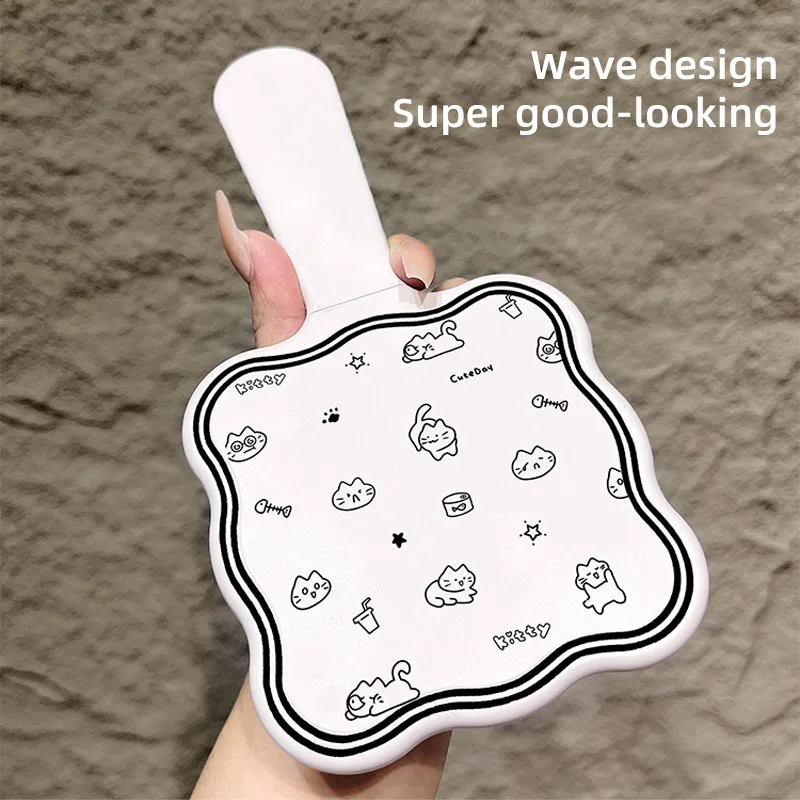 HD-spiegel met kam, handige make-upspiegel, draagbare make-upspiegel, draagbare zakspiegel, mini-make-upspiegel