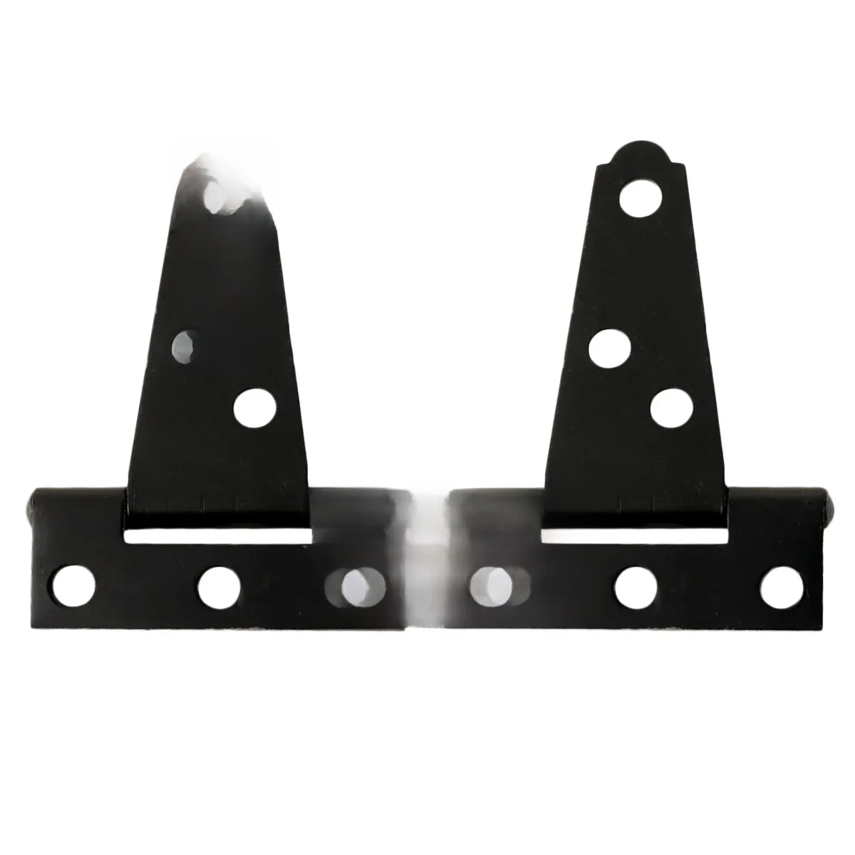 2 pièces 2 pouces en forme de T antirouille fer léger hangar charnière porte sangle charnière porte portes charnières (noir)