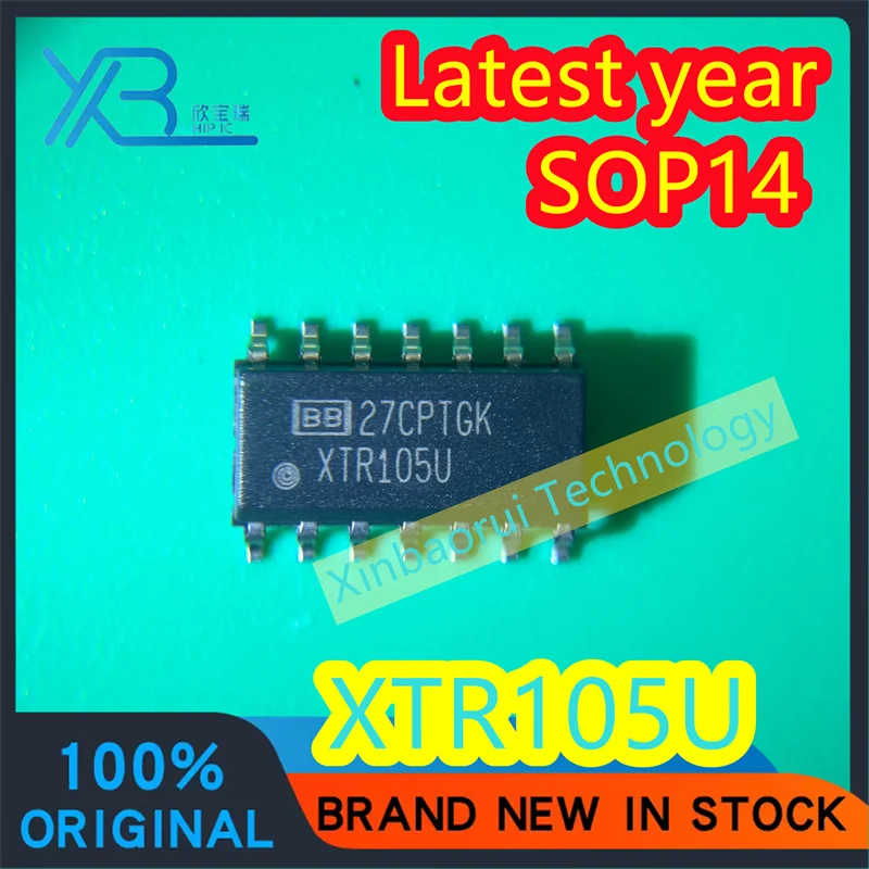 (5/30pieces) XTR105UA XTR105U XTR105 Current Transmitter Chip IC SMD SOP-14 100% Brand New Authentic Electronics