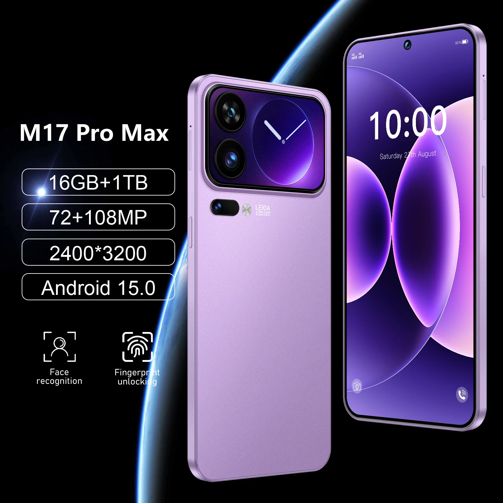 2026 NEW HOT Silicone Case For M17 Pro Max 7.3Inch High Quality Lite Moblie Phones Case Accessories Smartphone Shockproof Cover