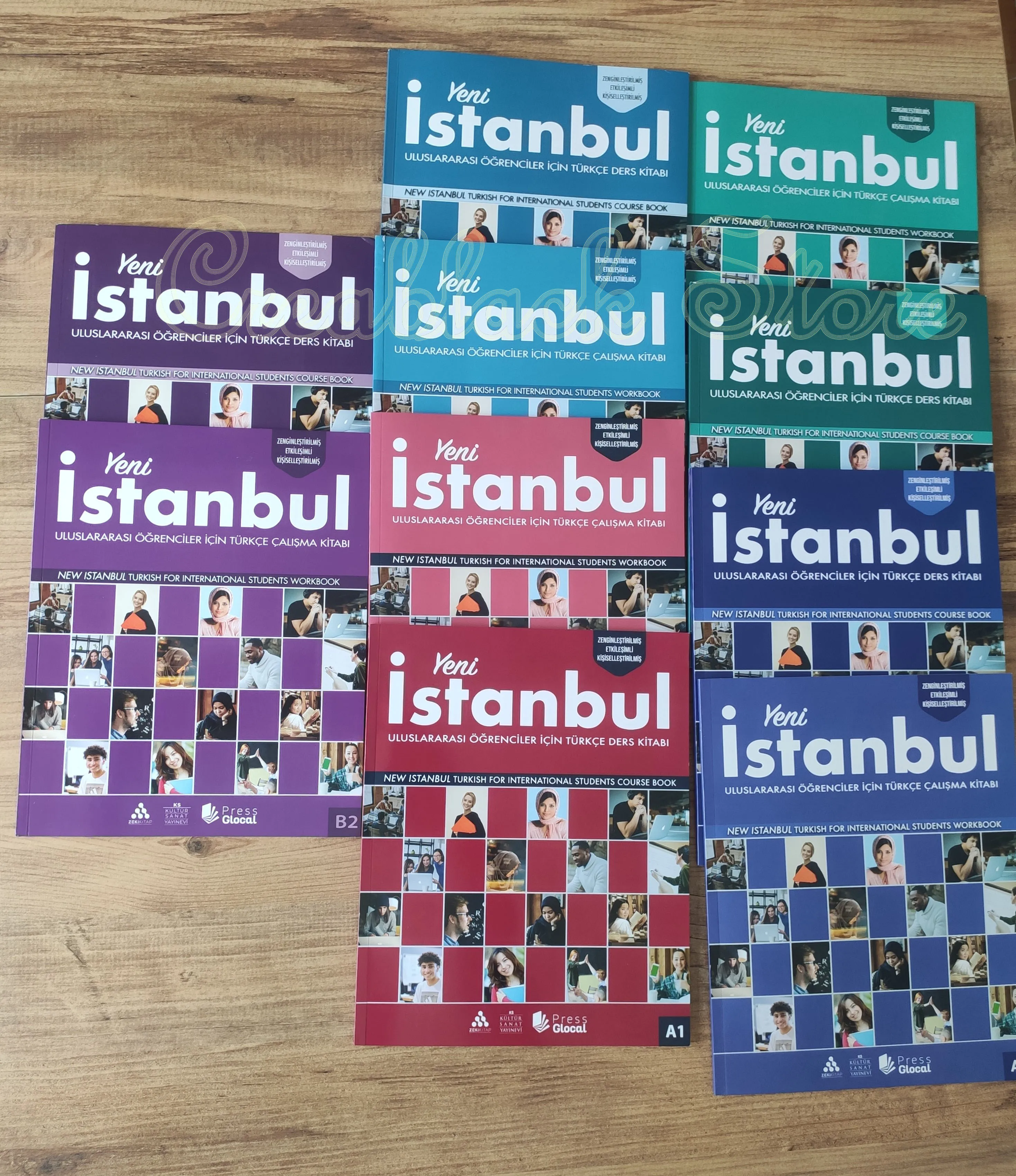 

10Pcs For Foreigners Turkish Language Learning New A1 A2 B1 B2 C1 Course Work Qr Code Complete Full Set Quick Information Gift Letter Word Sentences Yabancılar İçin Türkçe Öğrenme Kitabı Seti