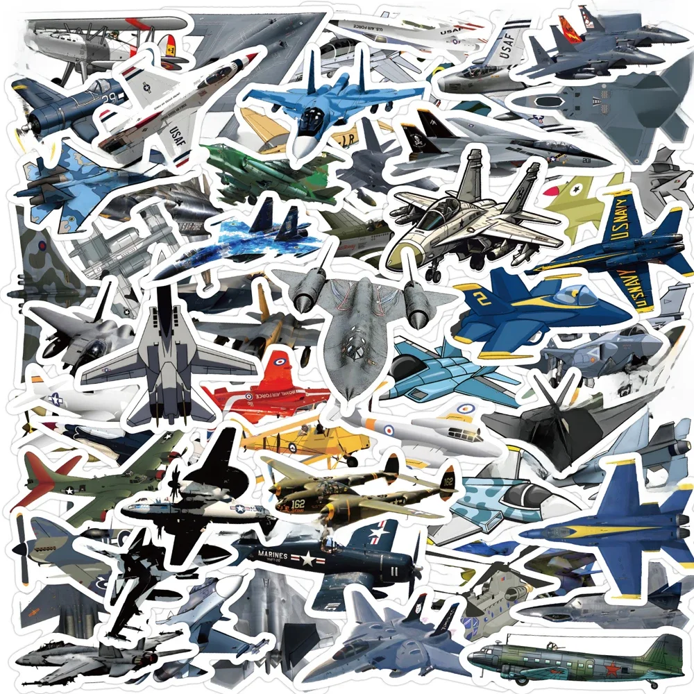 AliExpress 10/30/60PCS Military Fighter Equipment Graffiti Cartoon Sticker Laptop Computer Bicycle Skateboard